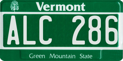 VT license plate ALC286