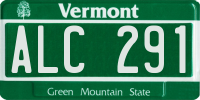 VT license plate ALC291
