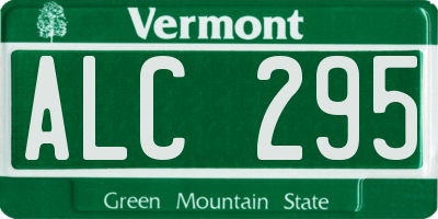 VT license plate ALC295