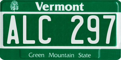 VT license plate ALC297