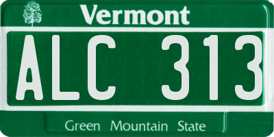 VT license plate ALC313