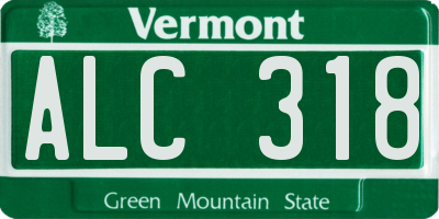 VT license plate ALC318