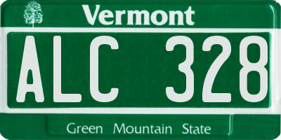 VT license plate ALC328
