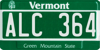 VT license plate ALC364