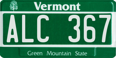VT license plate ALC367