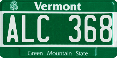 VT license plate ALC368