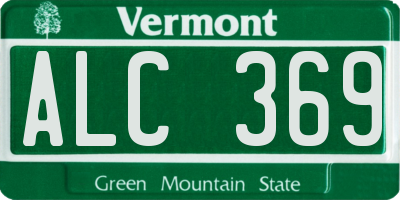 VT license plate ALC369