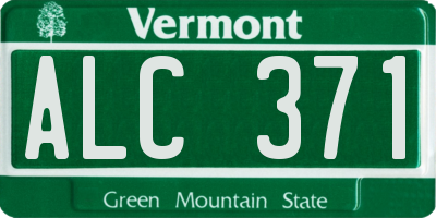 VT license plate ALC371
