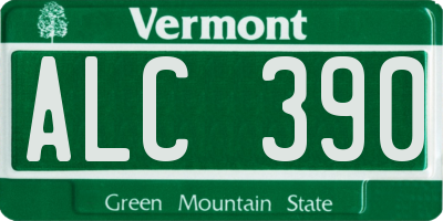 VT license plate ALC390