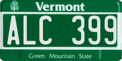 VT license plate ALC399