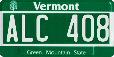 VT license plate ALC408