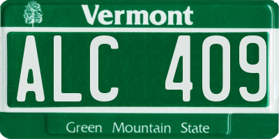 VT license plate ALC409