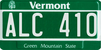 VT license plate ALC410