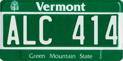 VT license plate ALC414