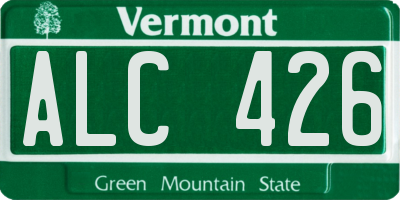 VT license plate ALC426
