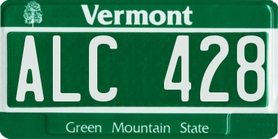 VT license plate ALC428