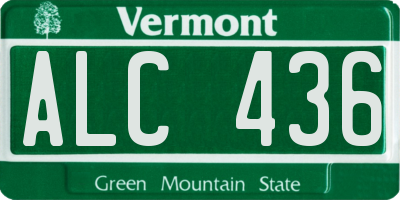 VT license plate ALC436