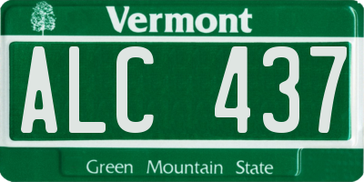 VT license plate ALC437