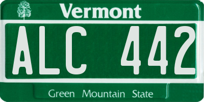 VT license plate ALC442