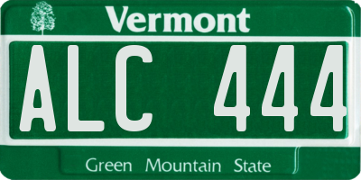 VT license plate ALC444