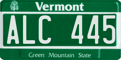 VT license plate ALC445