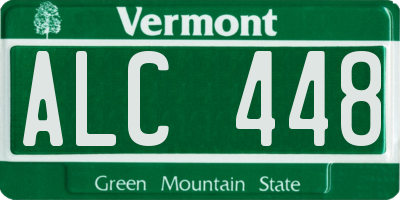 VT license plate ALC448
