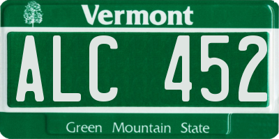 VT license plate ALC452