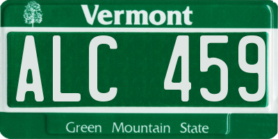 VT license plate ALC459