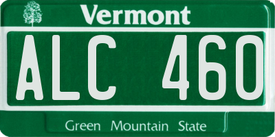 VT license plate ALC460