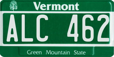 VT license plate ALC462