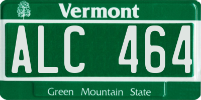 VT license plate ALC464