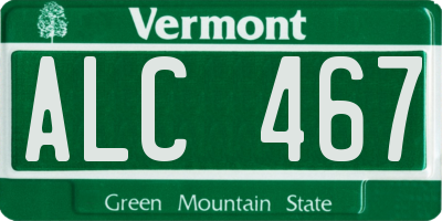 VT license plate ALC467