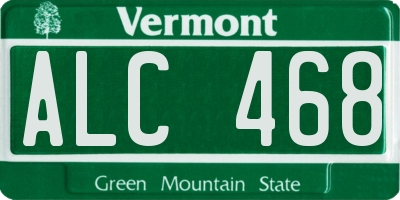 VT license plate ALC468