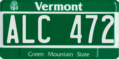 VT license plate ALC472