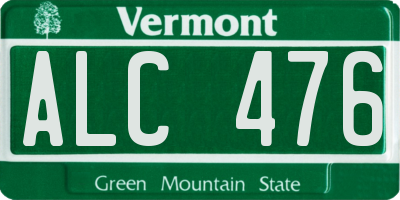 VT license plate ALC476