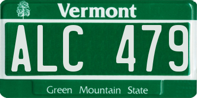 VT license plate ALC479