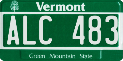 VT license plate ALC483