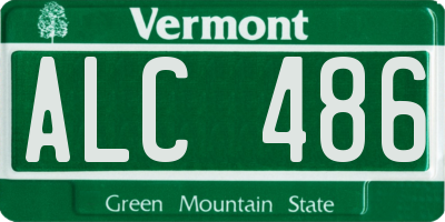 VT license plate ALC486