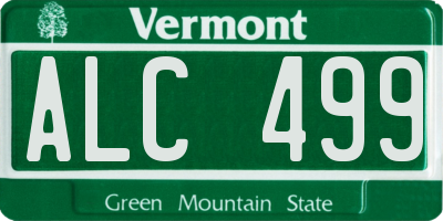 VT license plate ALC499