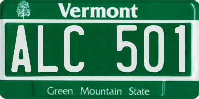 VT license plate ALC501