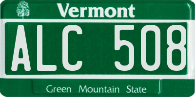 VT license plate ALC508