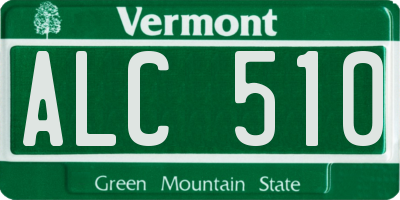 VT license plate ALC510