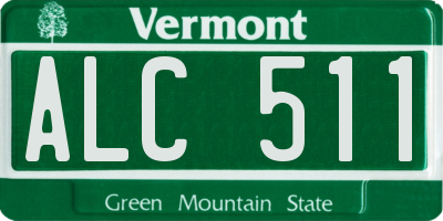 VT license plate ALC511