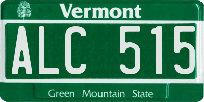 VT license plate ALC515