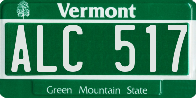 VT license plate ALC517