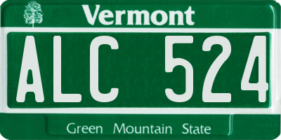 VT license plate ALC524