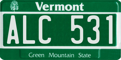 VT license plate ALC531