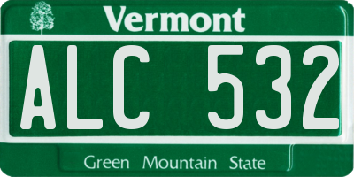 VT license plate ALC532