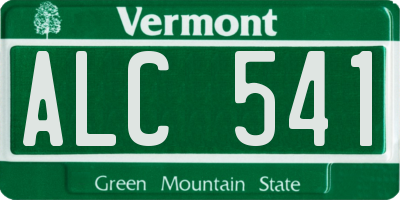VT license plate ALC541