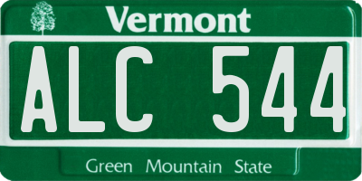 VT license plate ALC544
